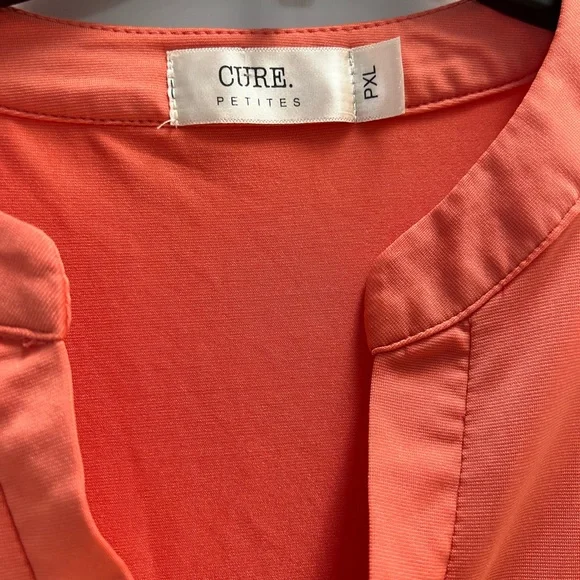 CURE petites coral sleeveless blouse - Picture 2 of 4